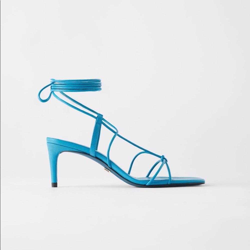Zara Leather Strappy Sandals